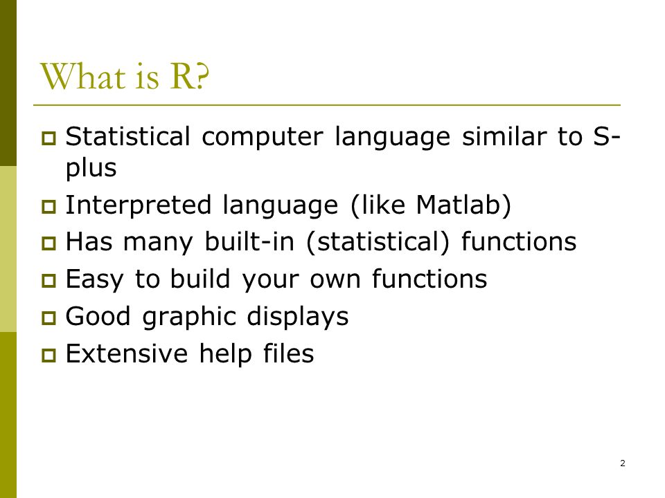 Intro to R Zhi Wei. - ppt video online download