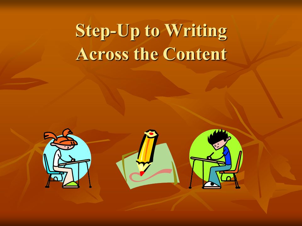 Step-Up to Writing Across the Content