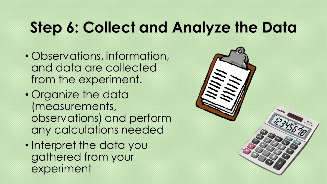 Step 6: Collect and Analyze the Data