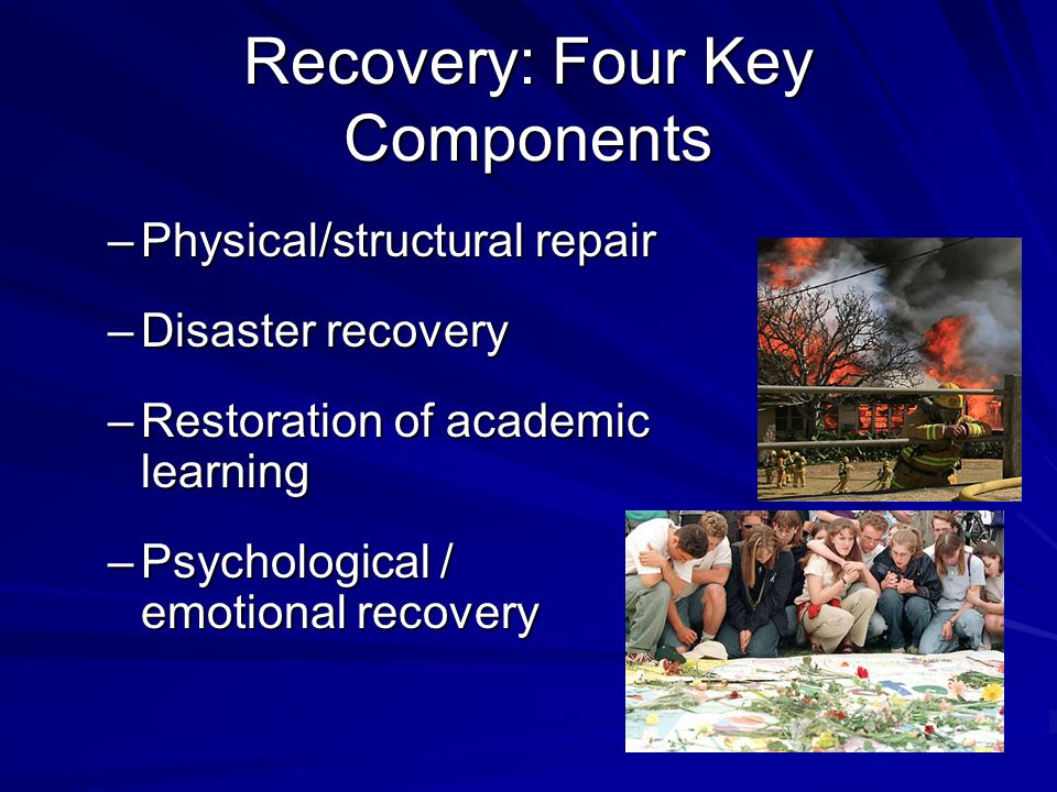 Recovery: Four Key Components