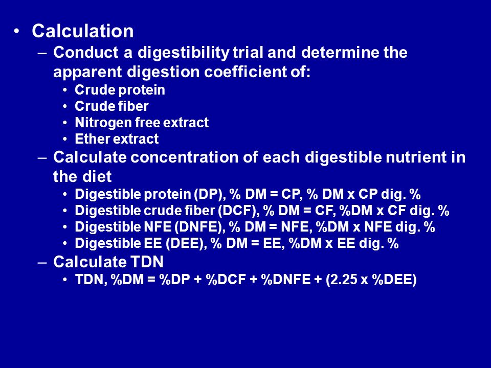 DETERMINATION OF FEED ENERGY CONCENTRATION PP - ppt download