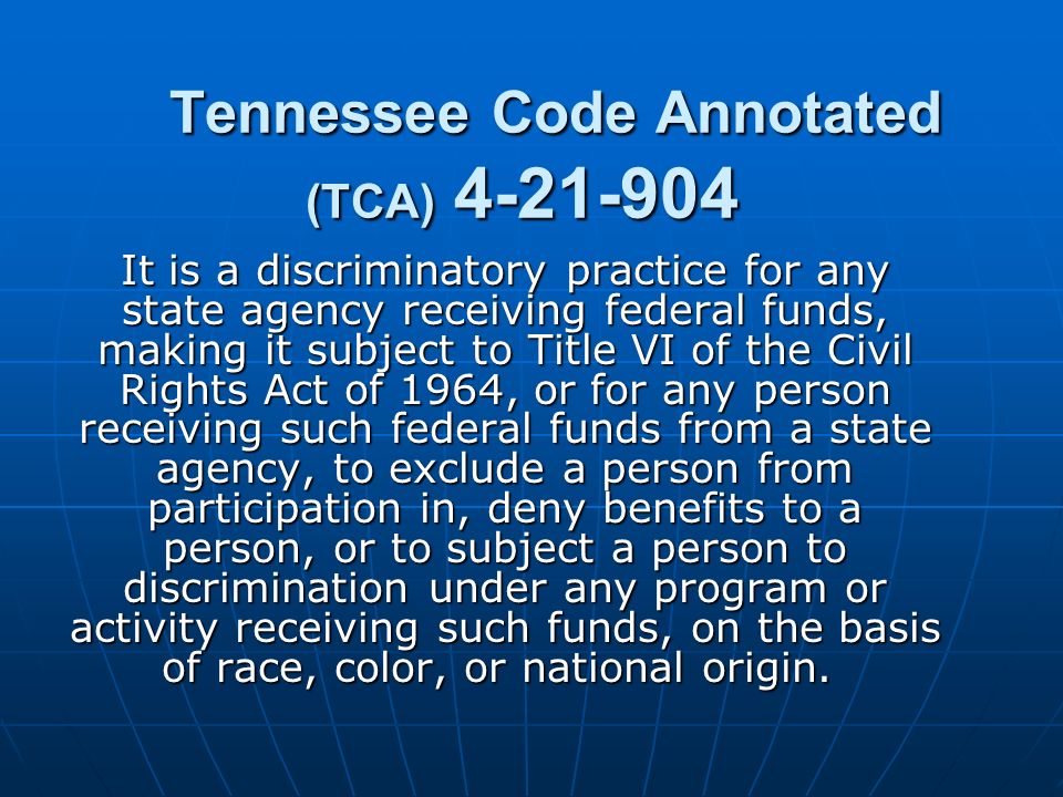 Tennessee Code Annotated (TCA)