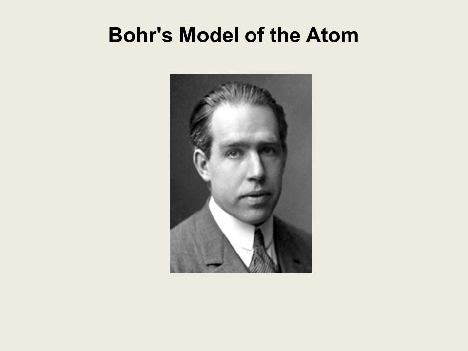 Bohr s Model of the Atom