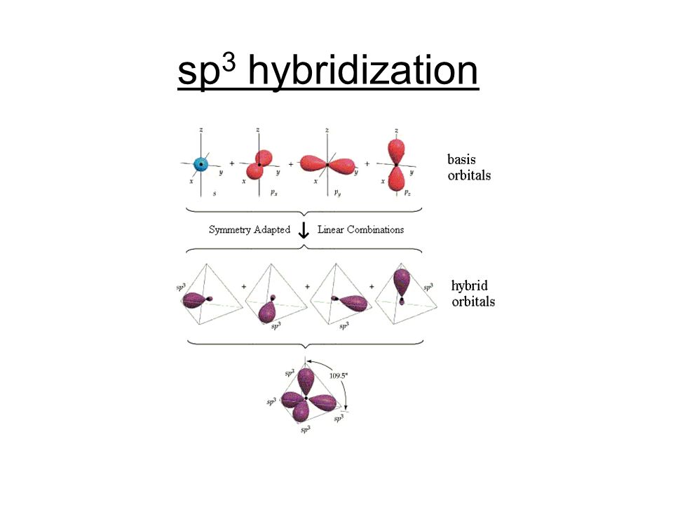 sp3 hybridization.