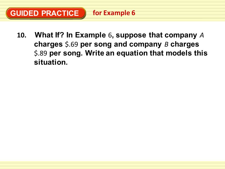 GUIDED PRACTICE for Example 6.
