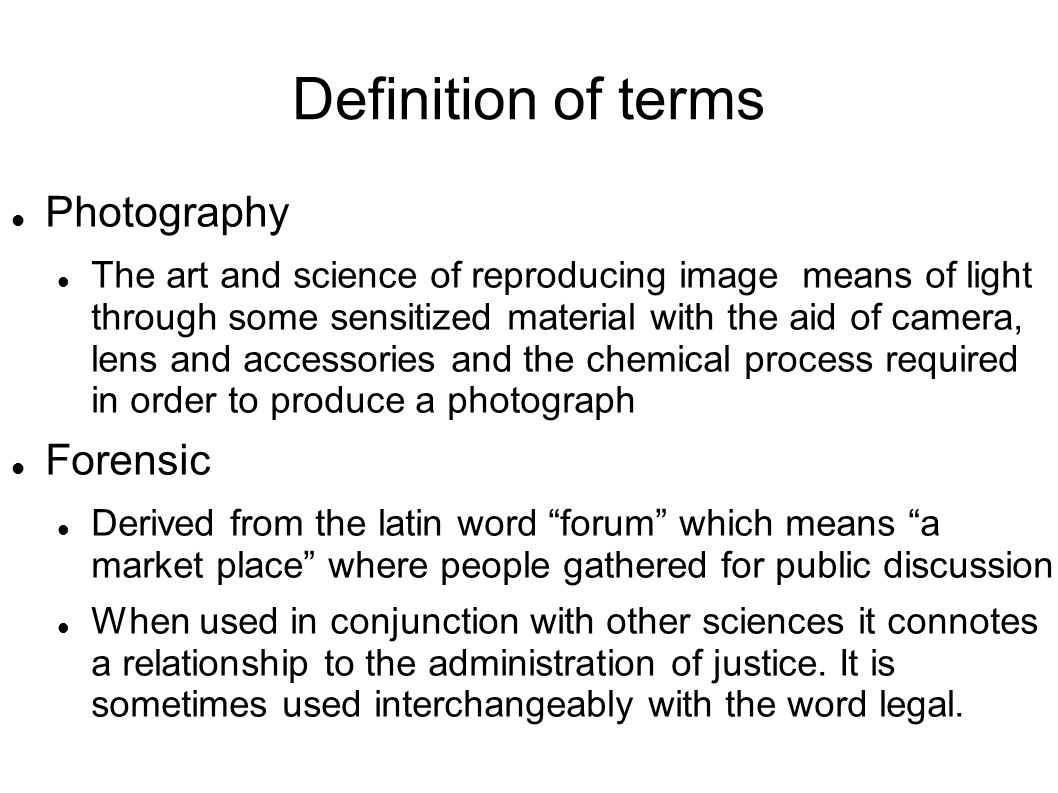 Order definition. Term of reference.