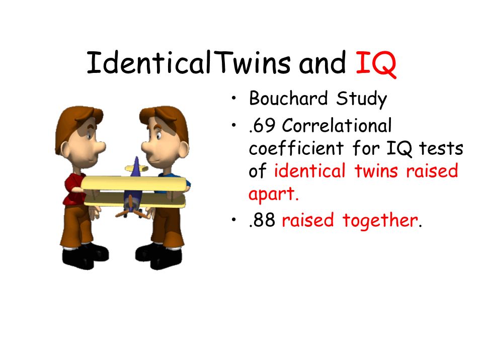 IdenticalTwins and IQ Bouchard Study