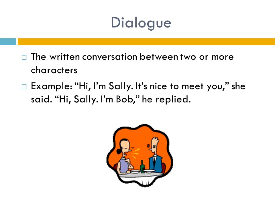 dialogue between two characters example