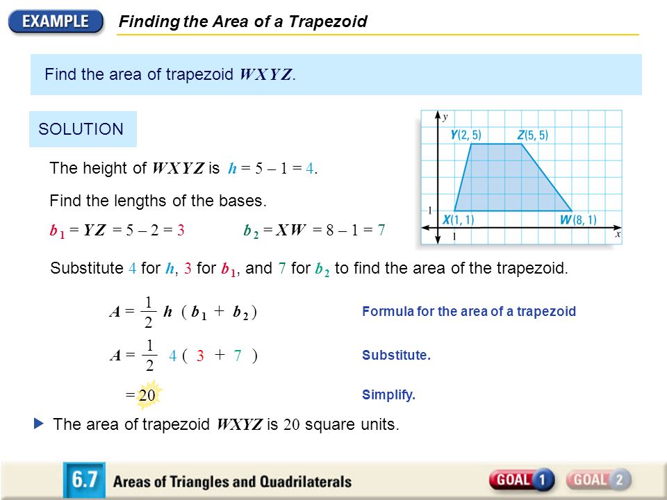 Finding the Area of a Trapezoid