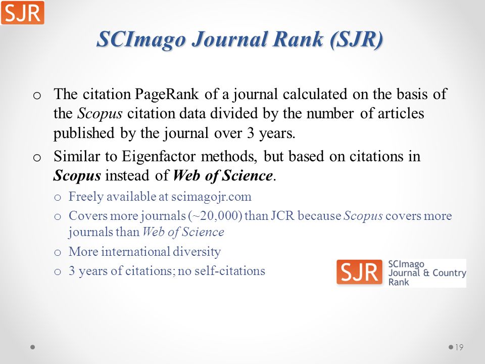 Scimago ranking