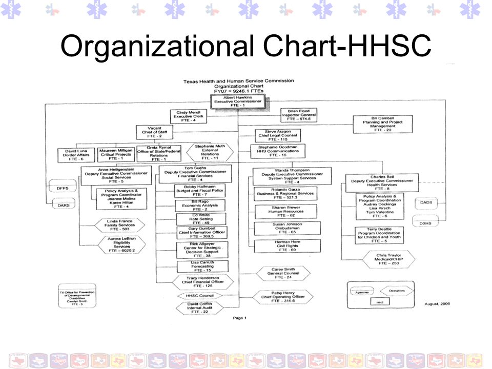 Hhsc Org Chart 2016