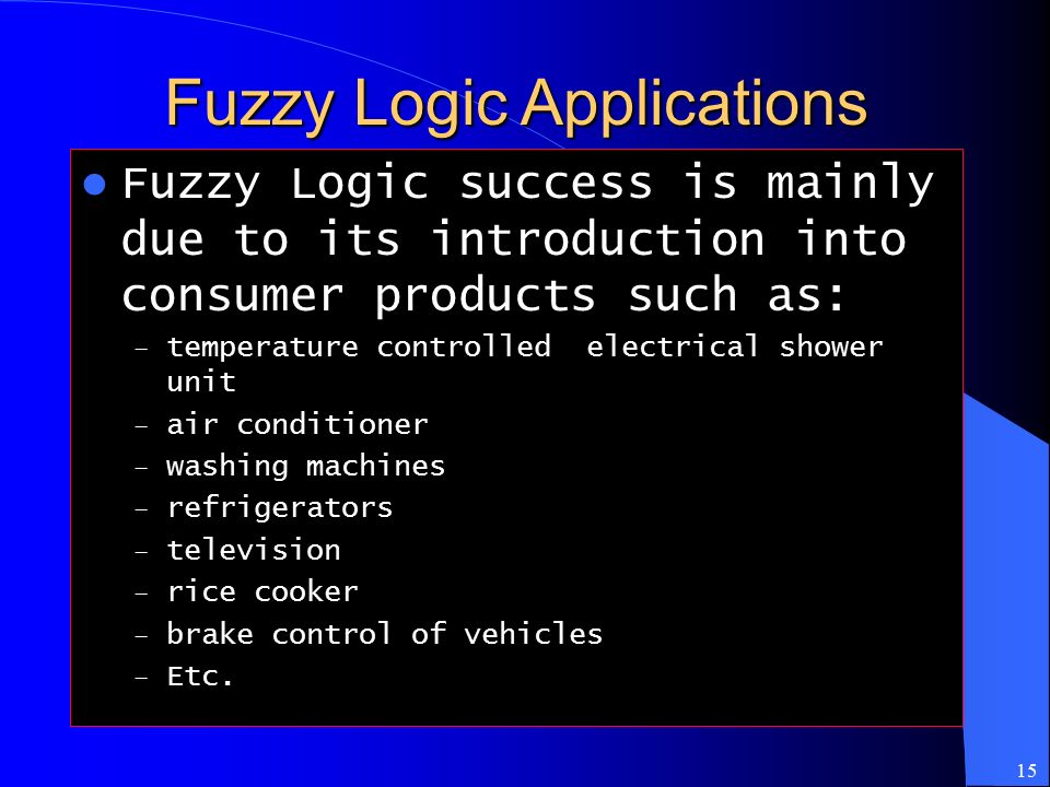 Fuzzy Logic Applications