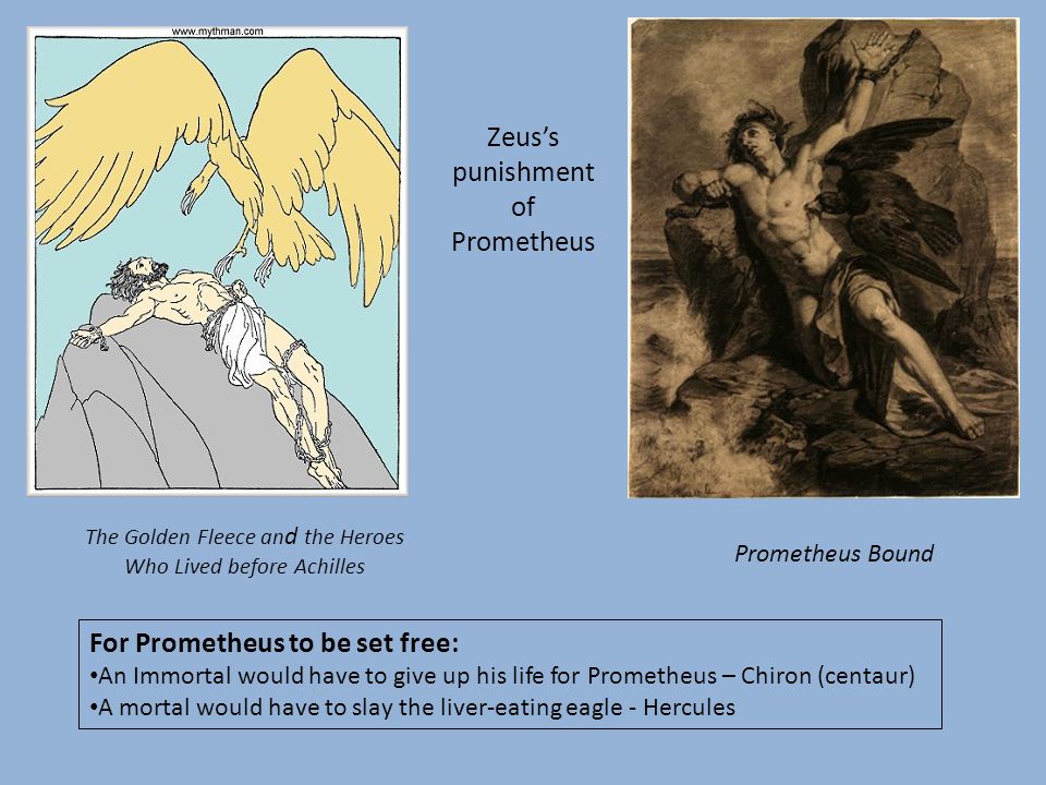Zeus’s punishment of Prometheus