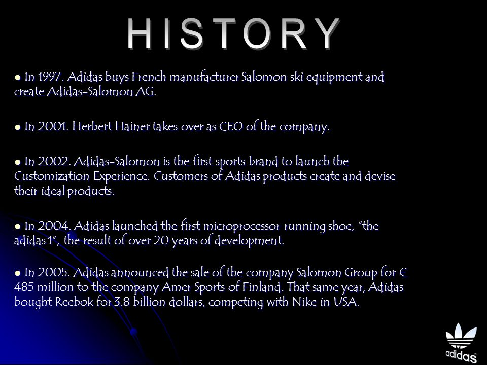 adidas company history