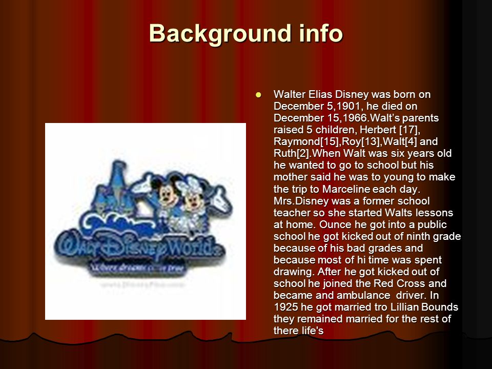 Background info