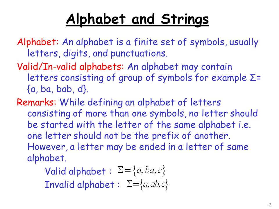 Csc312 Automata Theory Lecture 2 Languages Ppt Video Online Download