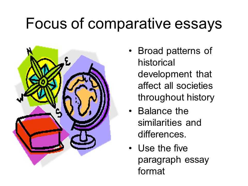 Focus of comparative essays