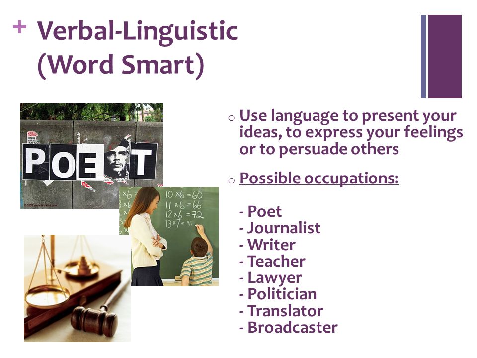 Verbal-Linguistic (Word Smart)
