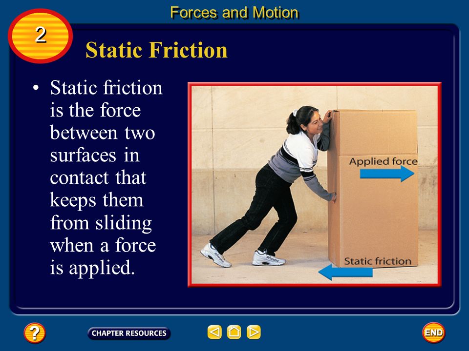 Forces and Motion 2. Static Friction.