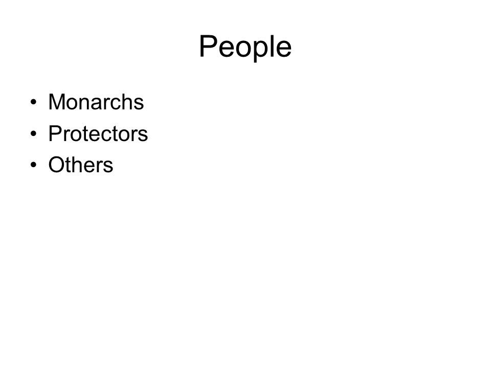 People Monarchs Protectors Others