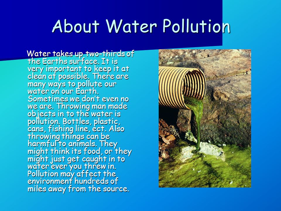 About Water Pollution