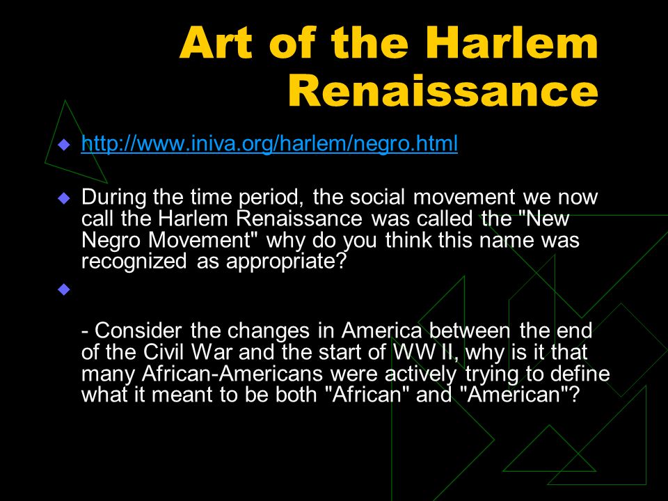Art of the Harlem Renaissance