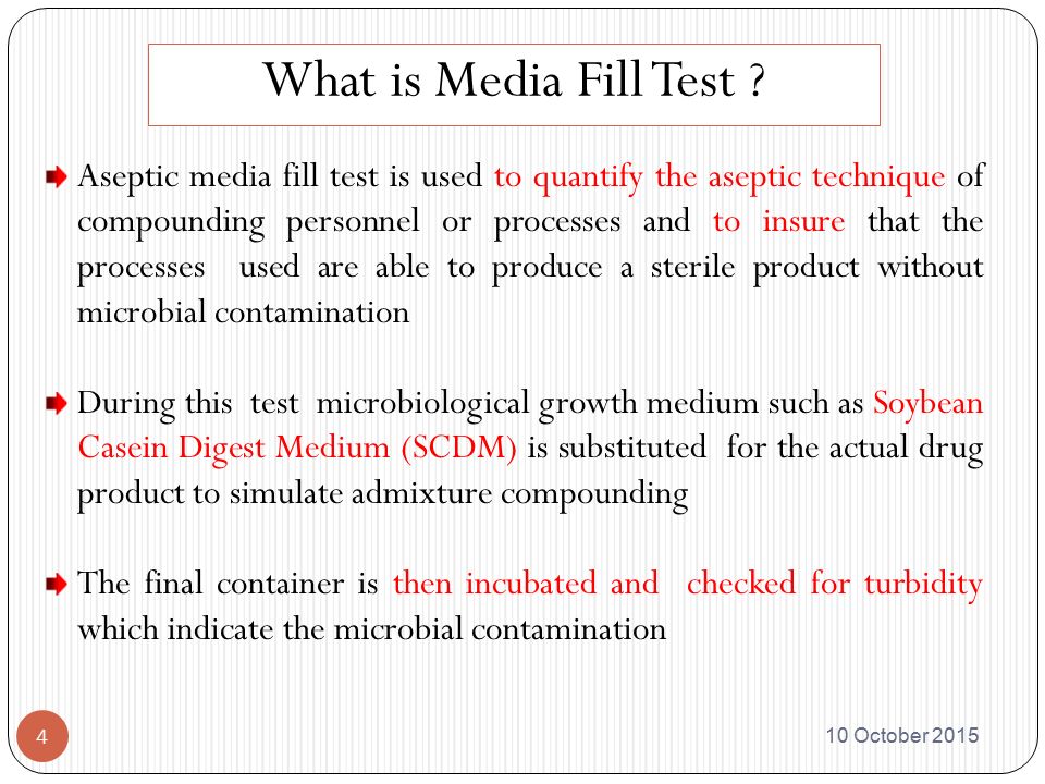 What is Media Fill Test