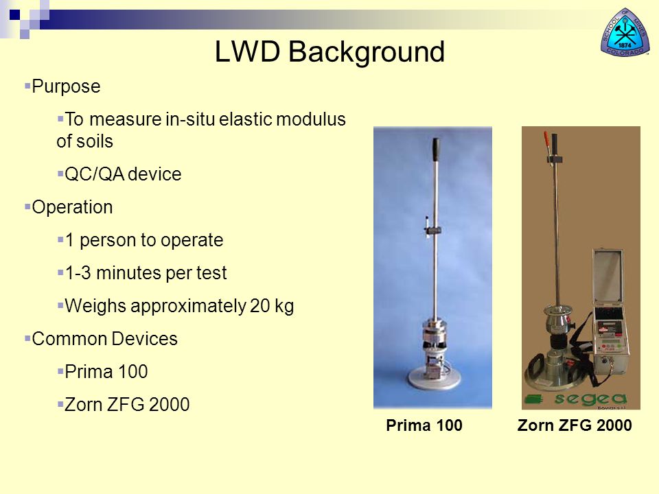 Analysis Of The Light Weight Deflectometer In Situ Stress And Strain Ppt Video Online Download