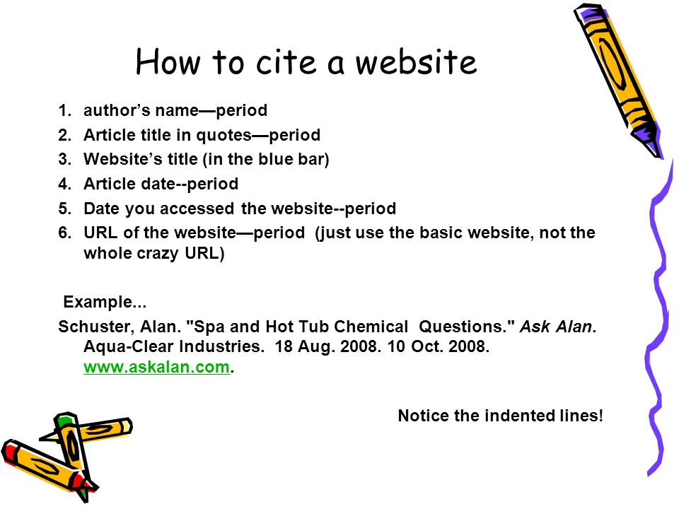 How to cite a website author’s name—period