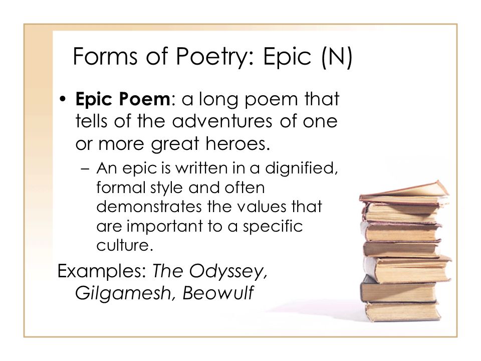Forms of Poetry: Epic (N)