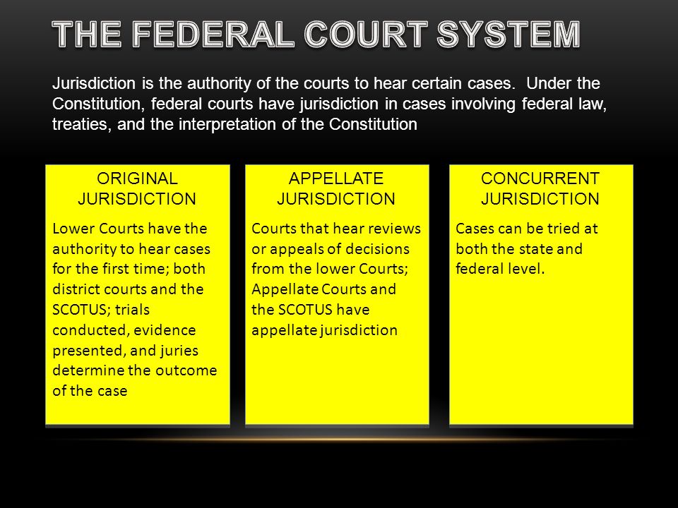THE FEDERAL COURT SYSTEM