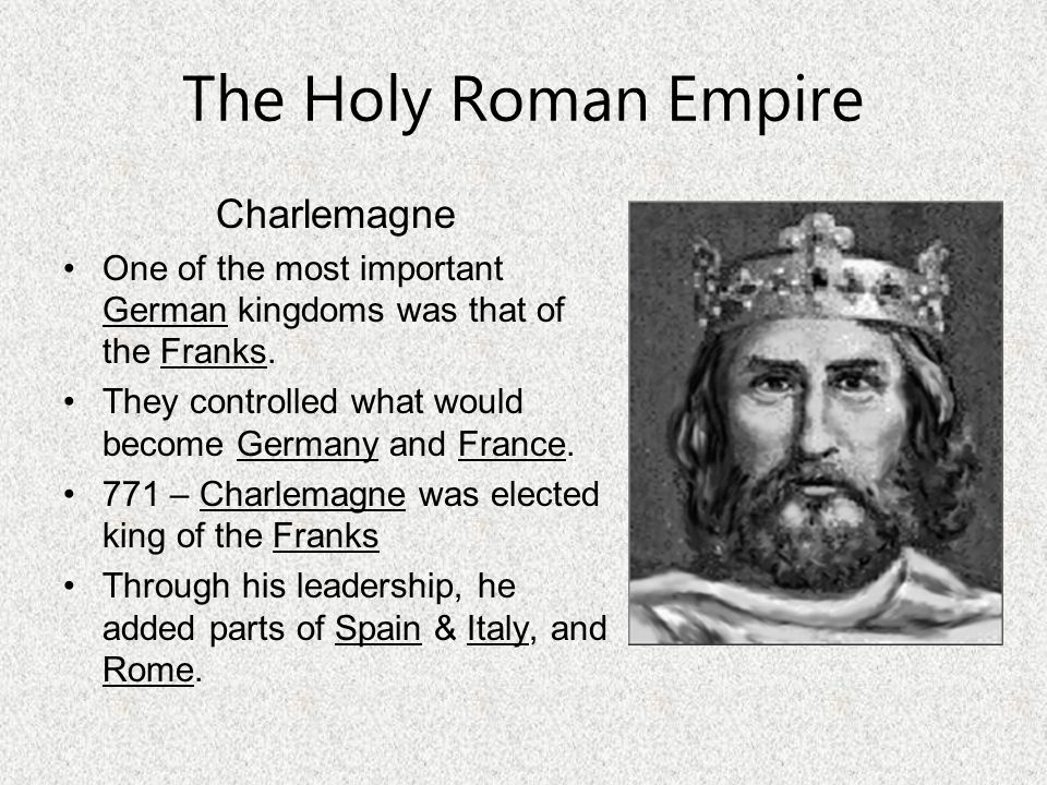 The Holy Roman Empire Charlemagne