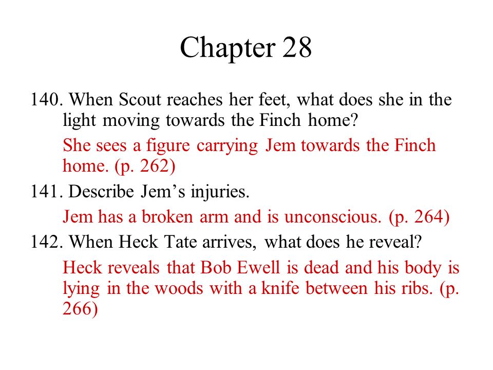 Chapter When Scout reaches her feet, what does she in the light moving towards the Finch home