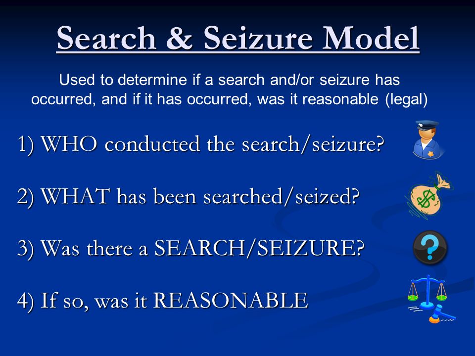 examples of search and seizure