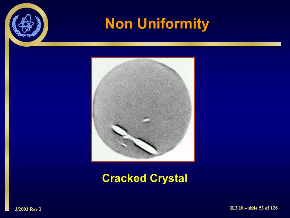 Non Uniformity Cracked Crystal