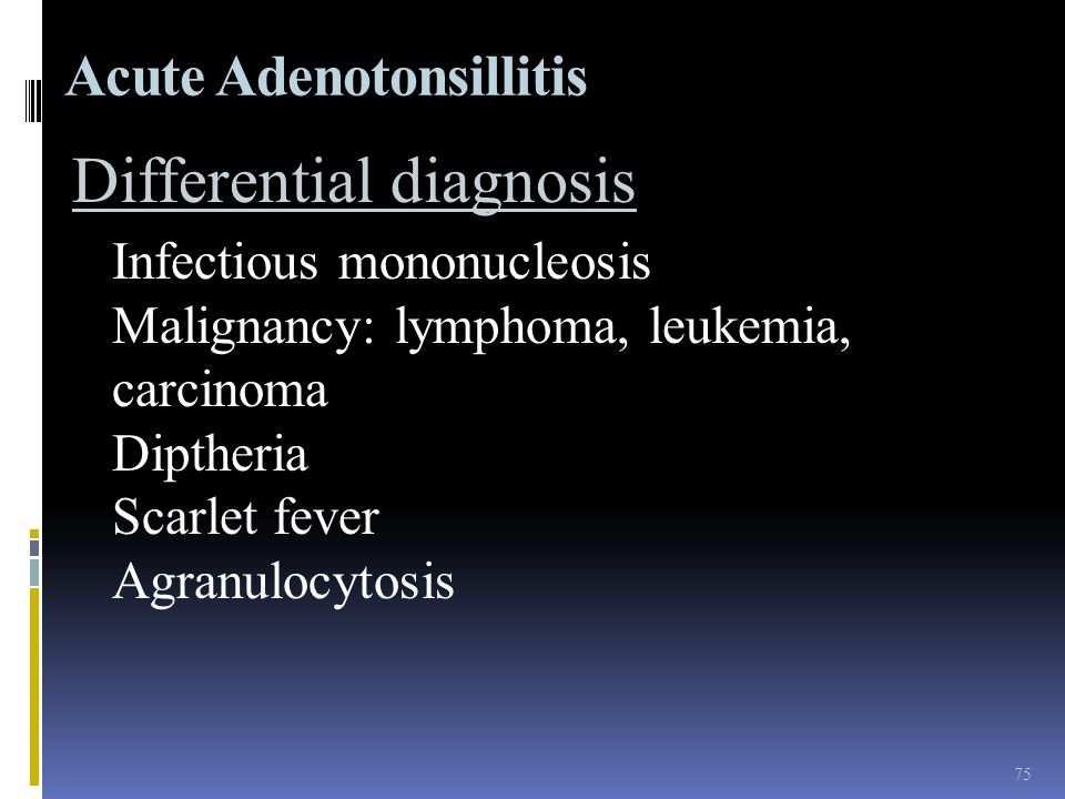 Acute Adenotonsillitis