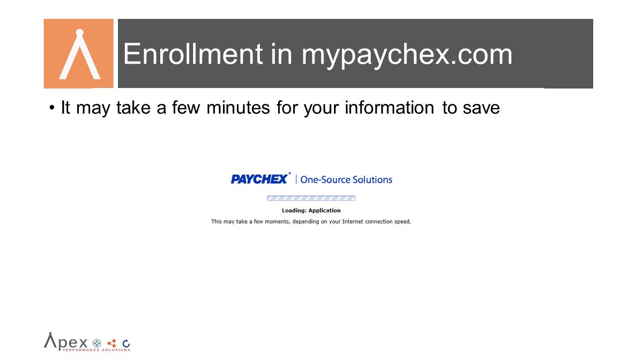 It may take a few minutes for your information to save