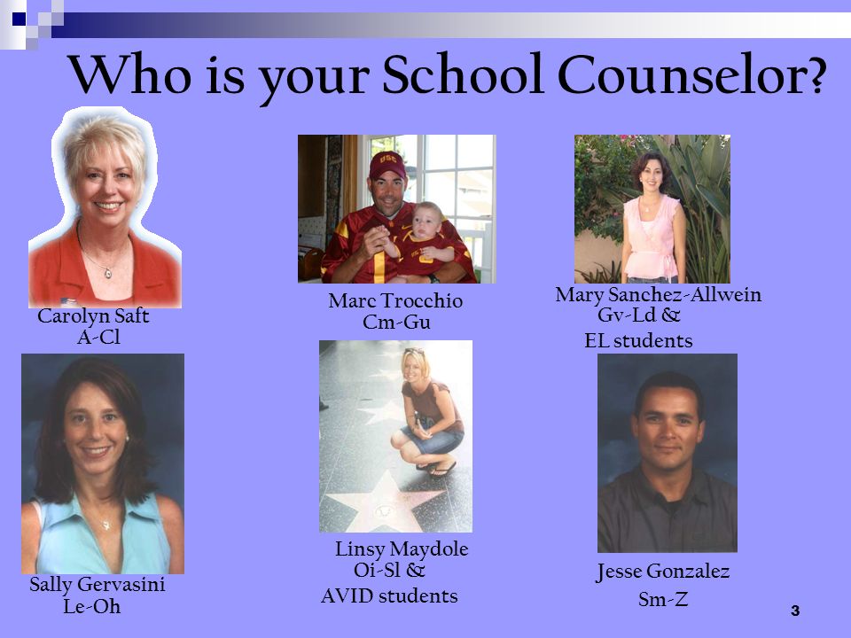Who is your School Counselor