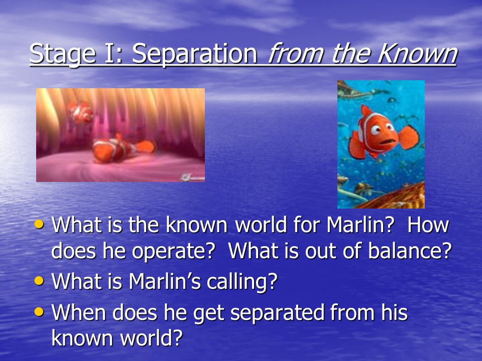 Stage I: Separation from the Known