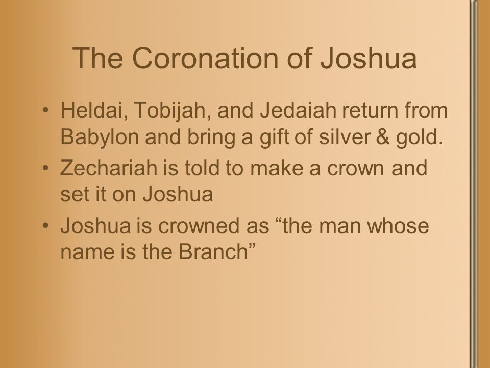 The Coronation of Joshua