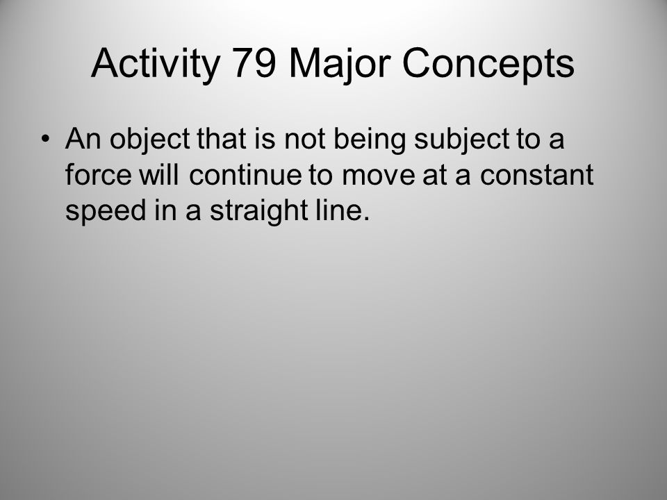 Activity 79 Major Concepts