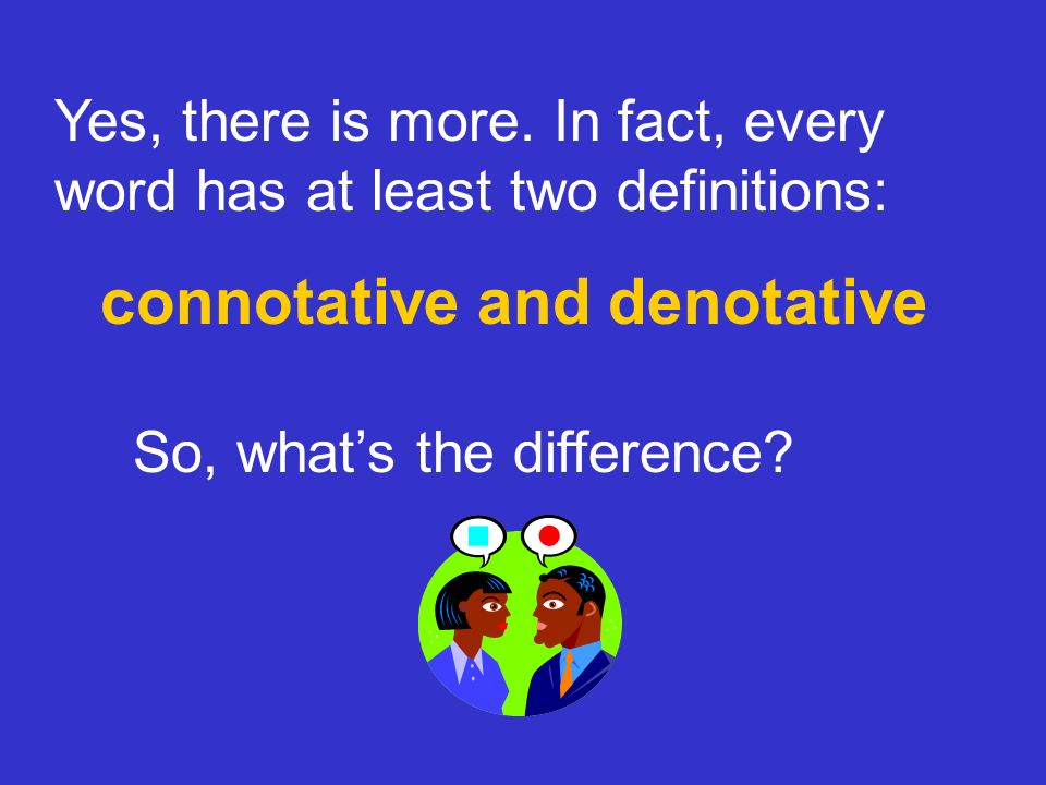 connotative and denotative