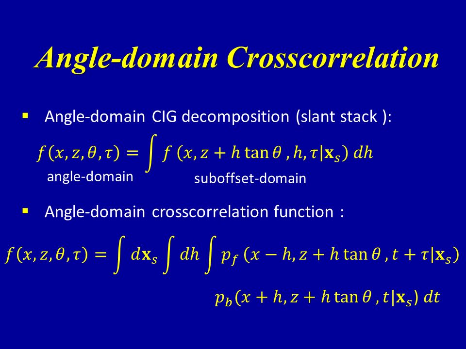 Angle Domain Wave Equation Reflection Traveltime Inversion Ppt Download