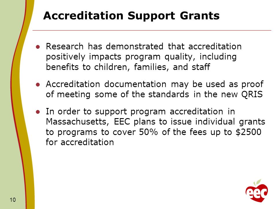 Accreditation Support Grants