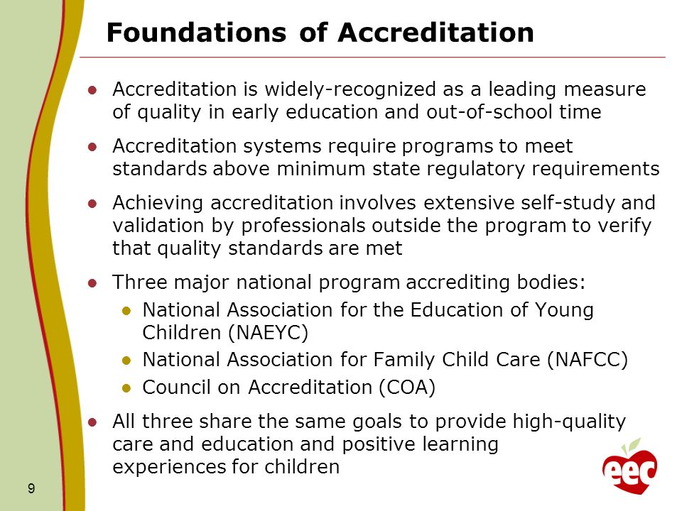 Foundations of Accreditation