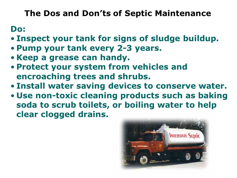 The Dos and Don’ts of Septic Maintenance