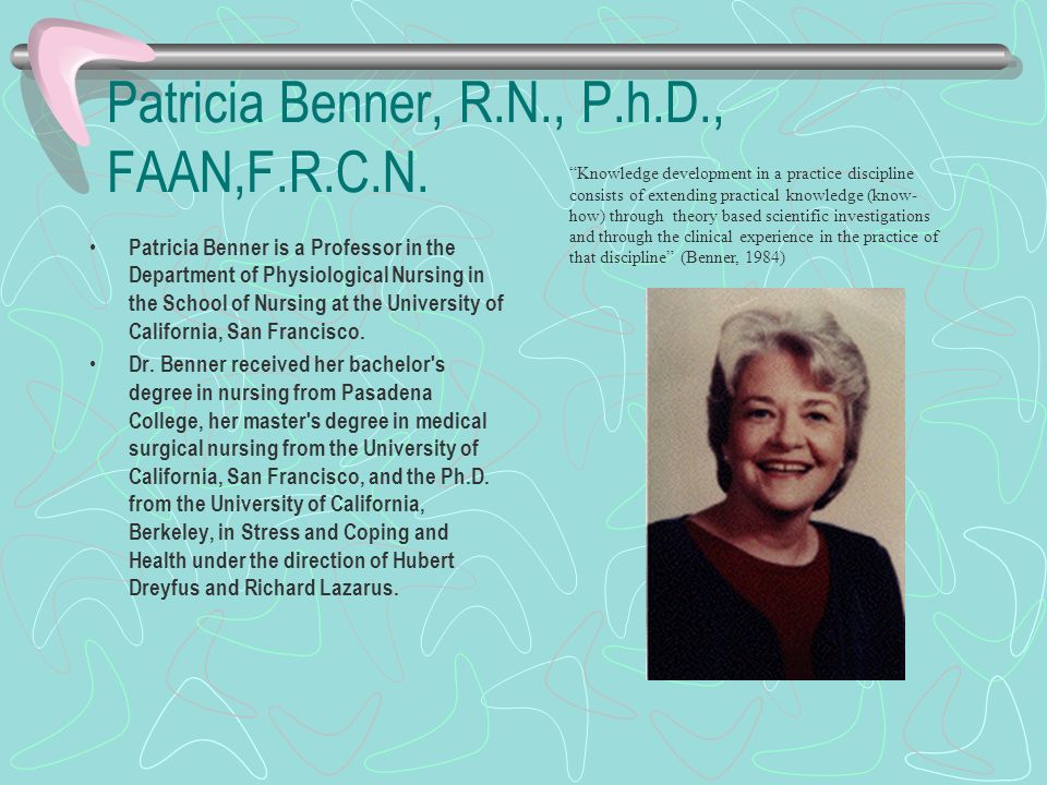 patricia benner theory