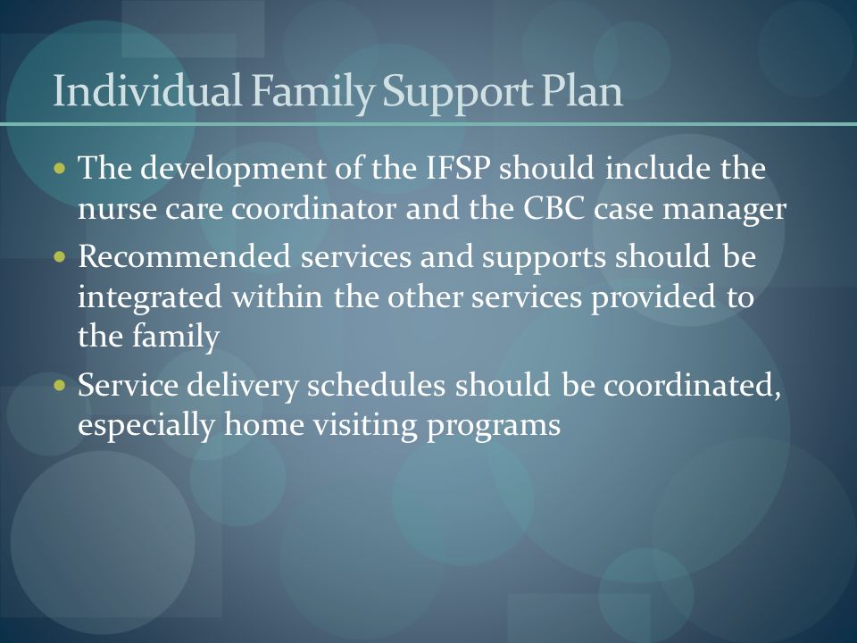 Individual Family Support Plan