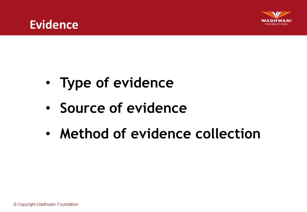 Method of evidence collection