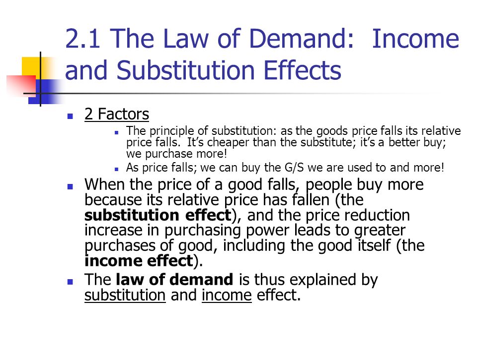 law of demand income effect